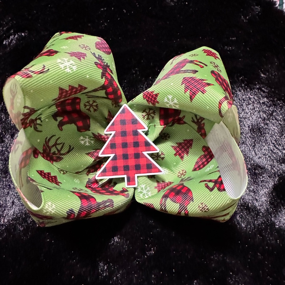 Buffalo Plaid Christmas Bow